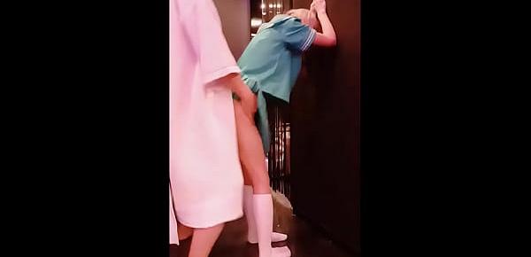  Japanese Idol [mayuka] Sailor School Uniform Part2 Blowjob in Bed, Standing Doggy, POV